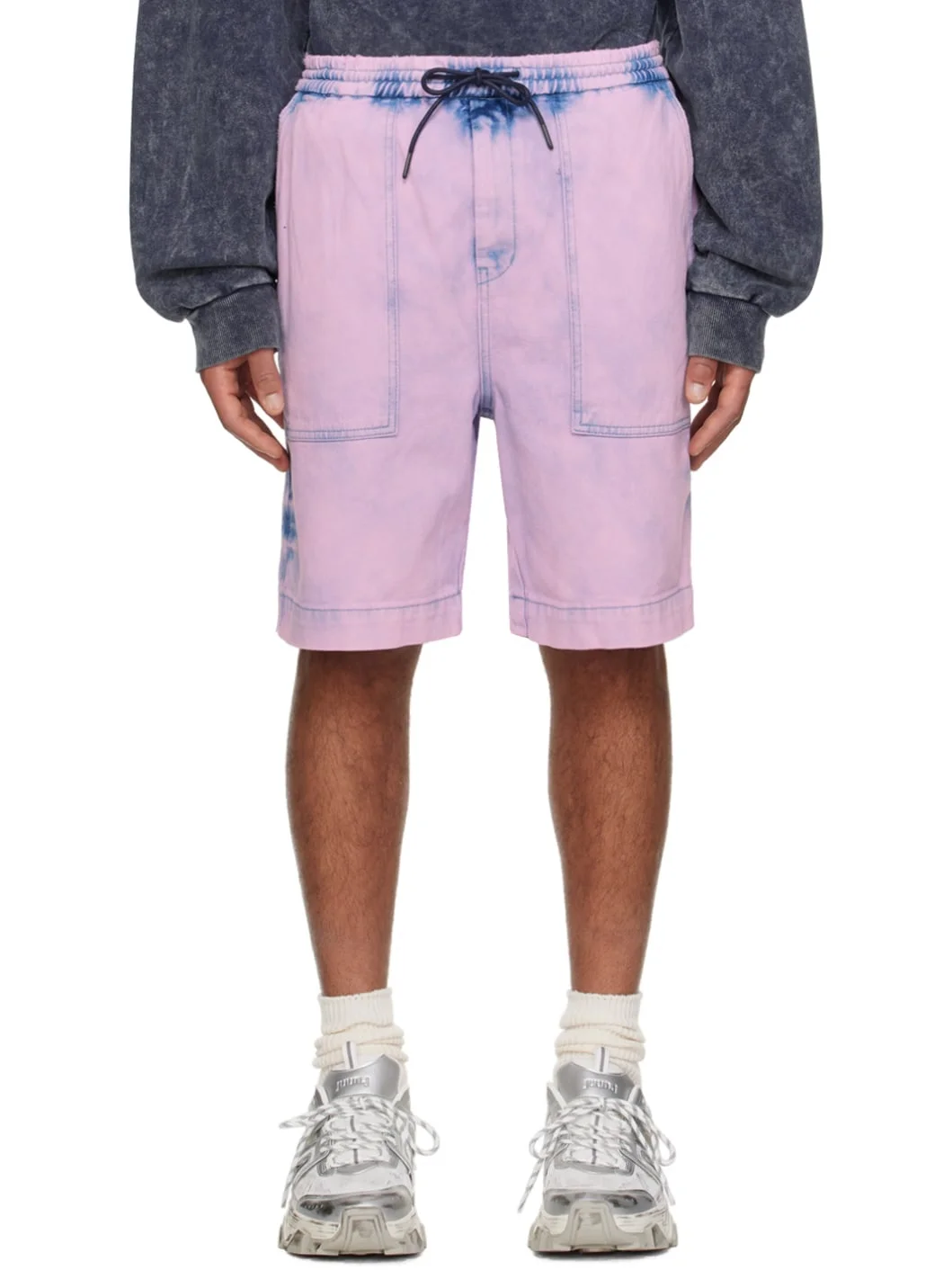 Pink Faded Shorts - 1