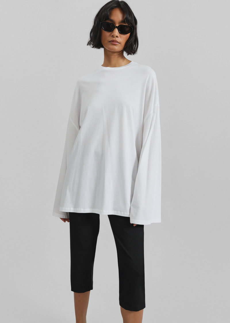 Rio Oversized Sleeve Tee - White 3