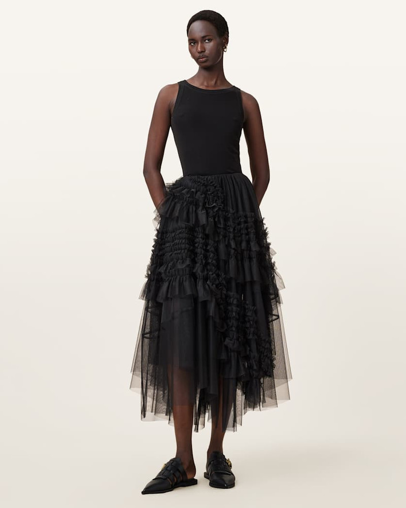 ALLSAINTS JEN TULLE MAXI SKIRT outlook
