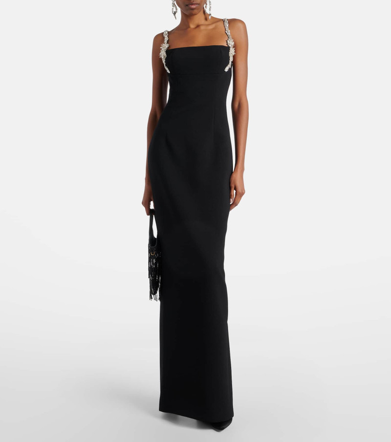 RACHEL GILBERT Franca embellished crêpe corset gown outlook