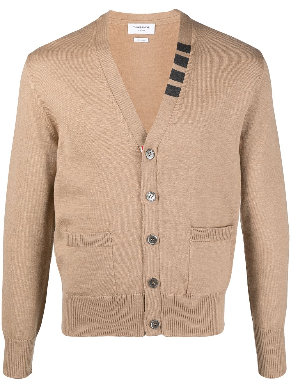 4-Bar V-neck cardigan - 1