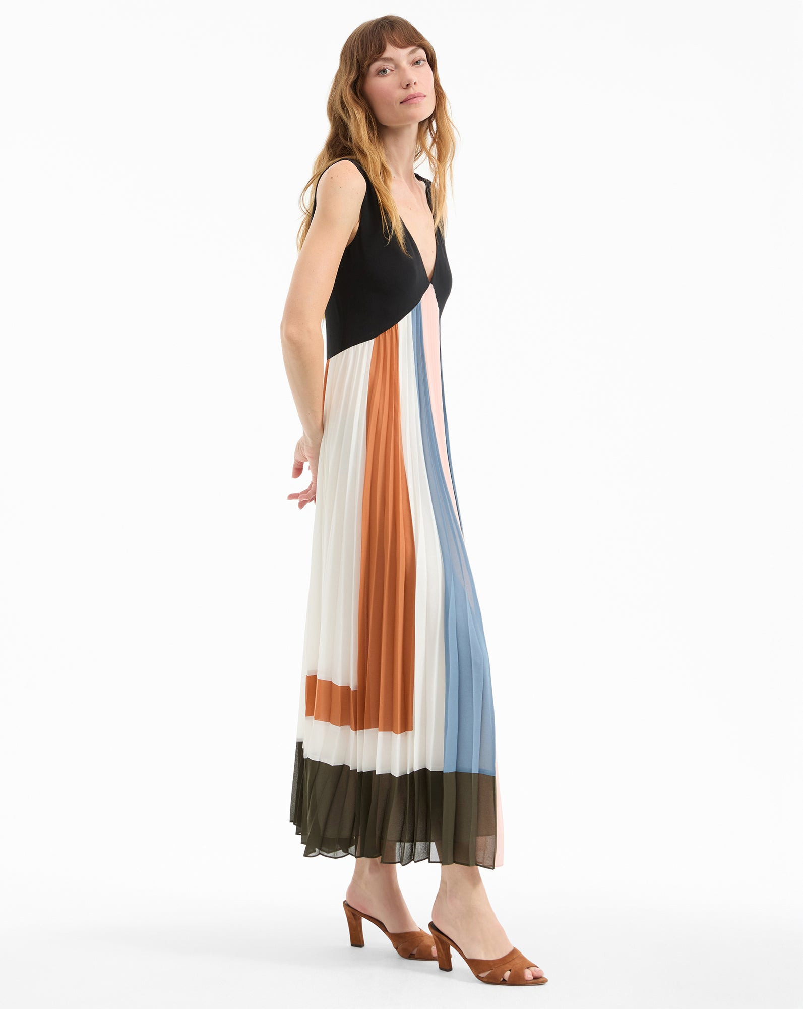NELLY PLEATED MAXI DRESS - 3