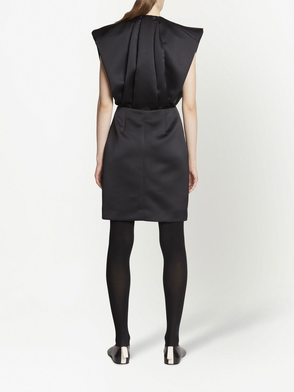 satin shift dress - 4