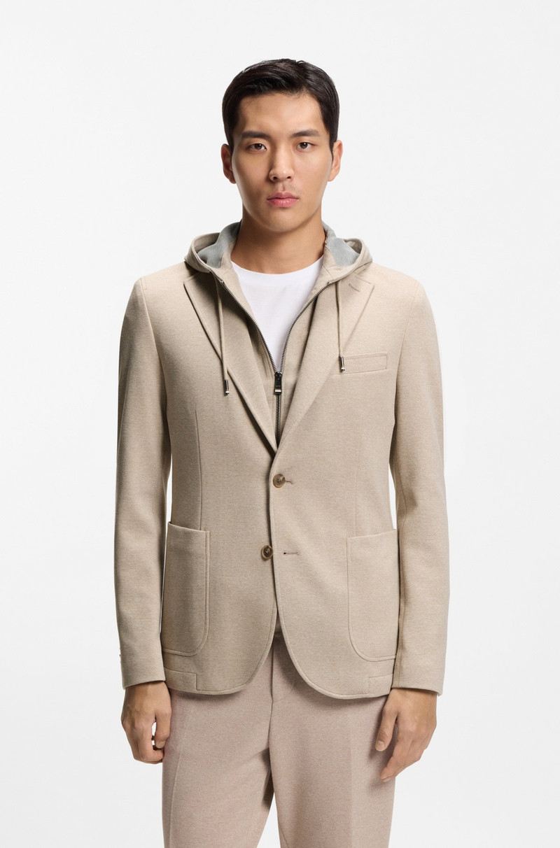 SLIM-FIT JACKET WITH INTEGRATED HOODIE 2