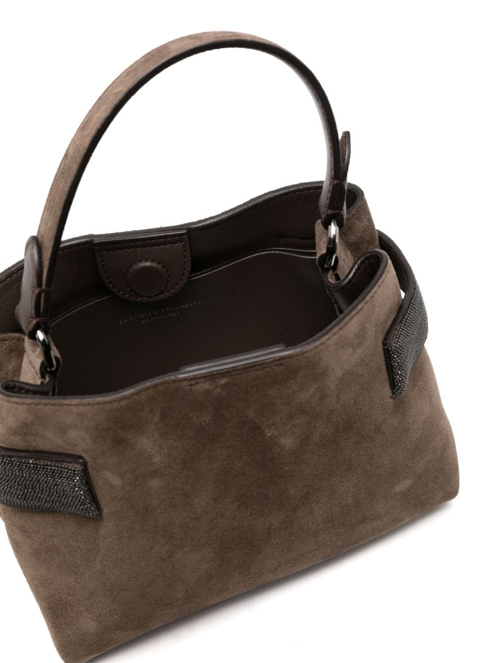 suede tote bag - 5