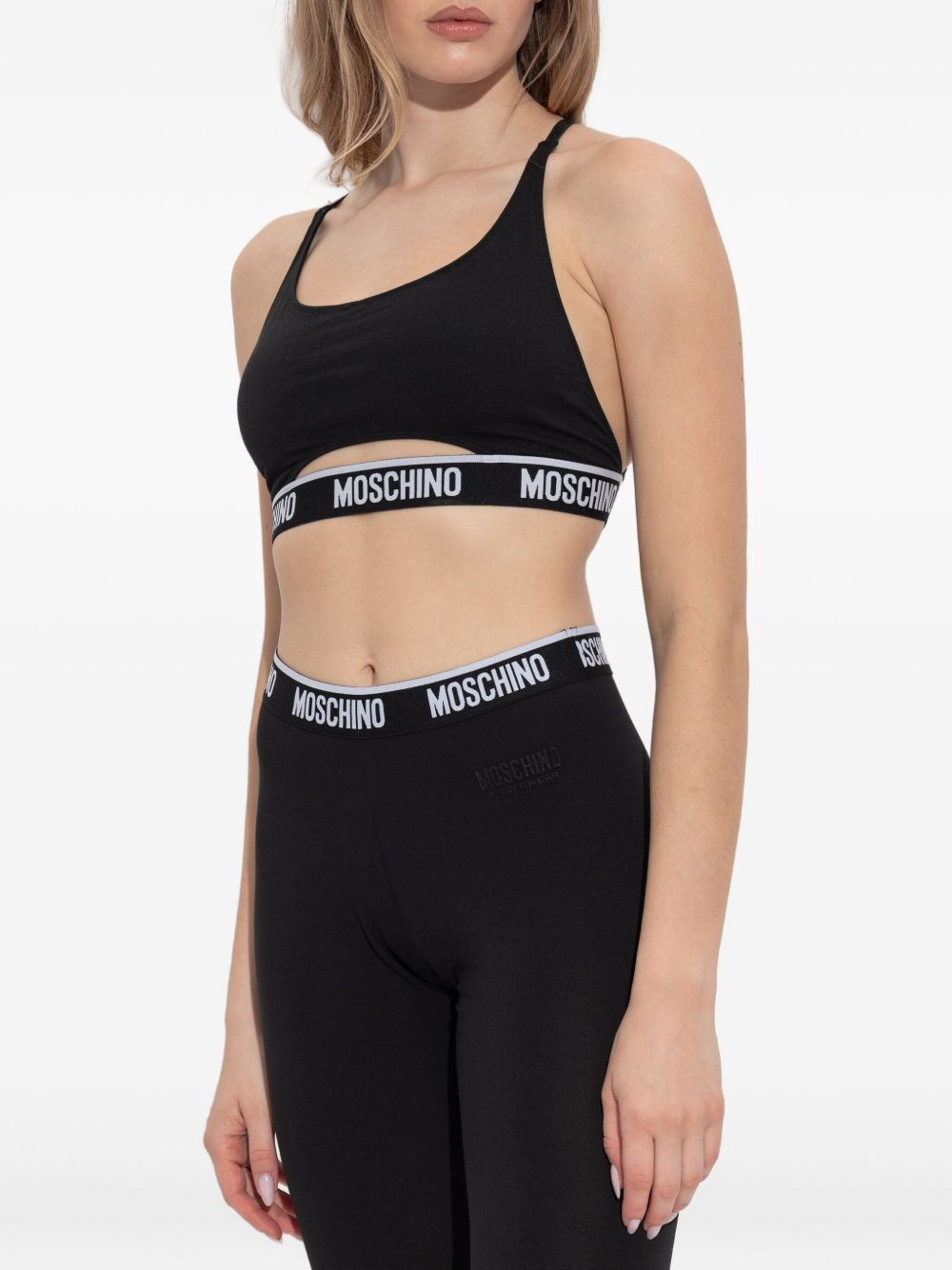 Z-logo cut-out crop top - 3