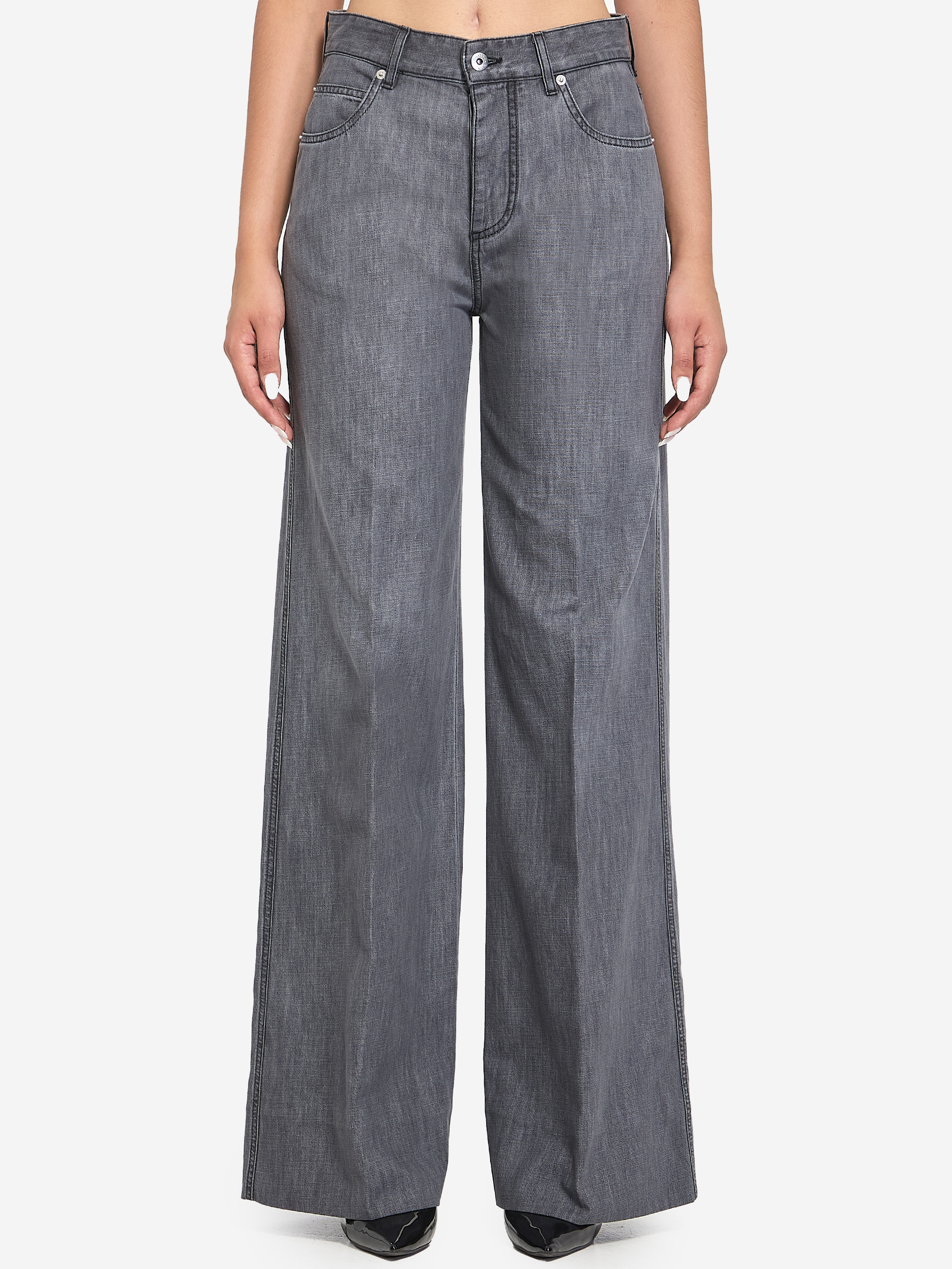 Denim palazzo jeans - 1