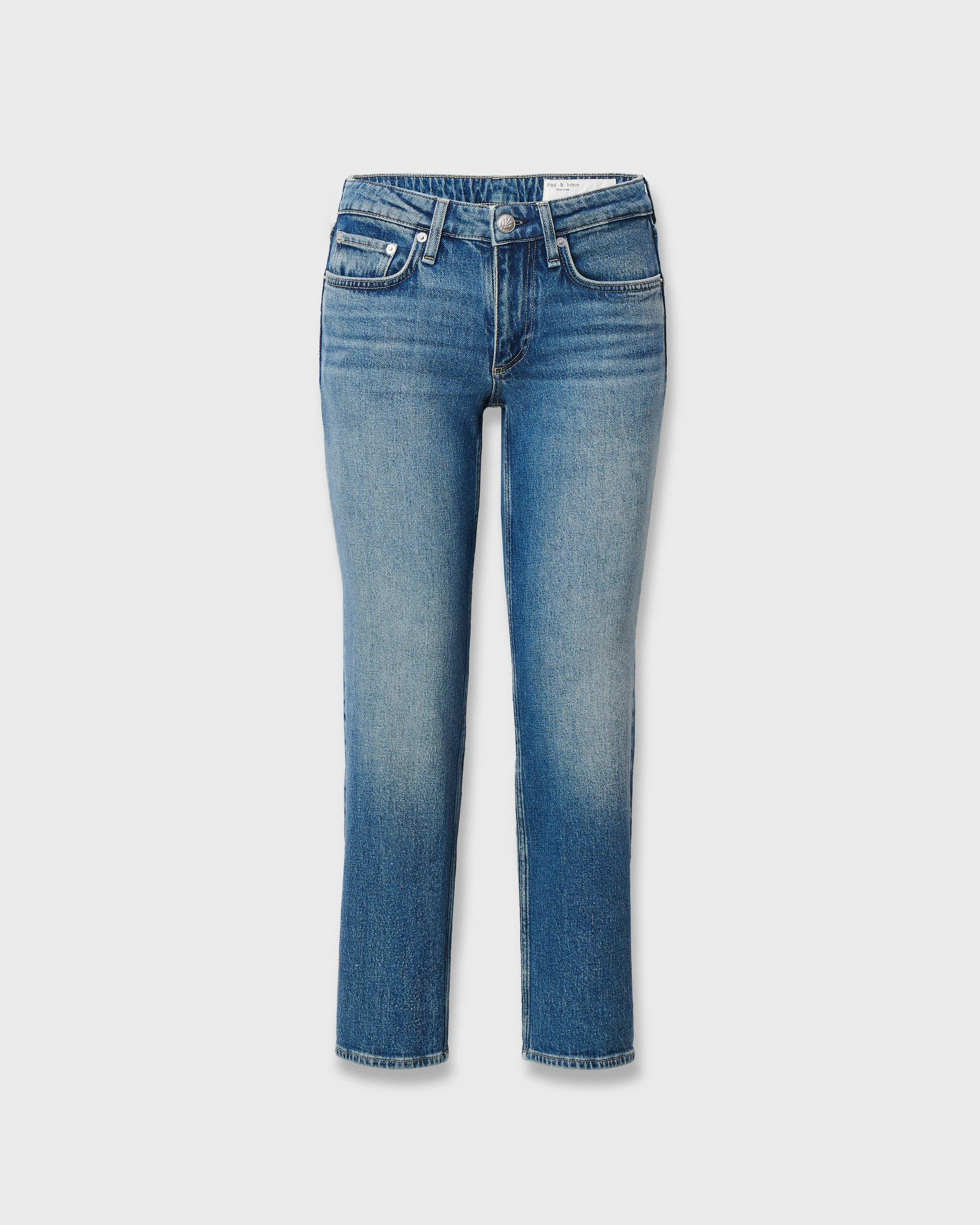 Harlow Ankle Straight Jeans Vintage Stretch in Easton - 1