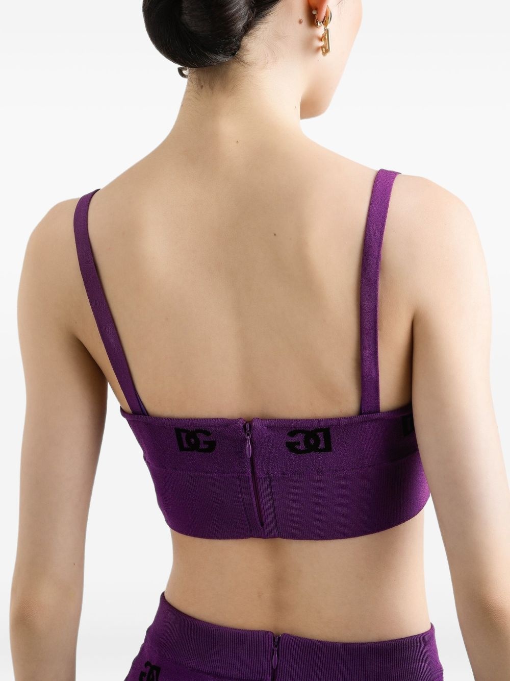 logo-motif crop top - 4