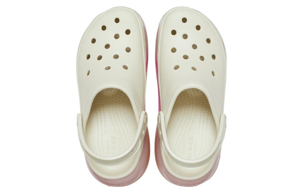 Crocs Mega Crush Color Dip Clog 'White Pink' 208988-2Y3 - 3