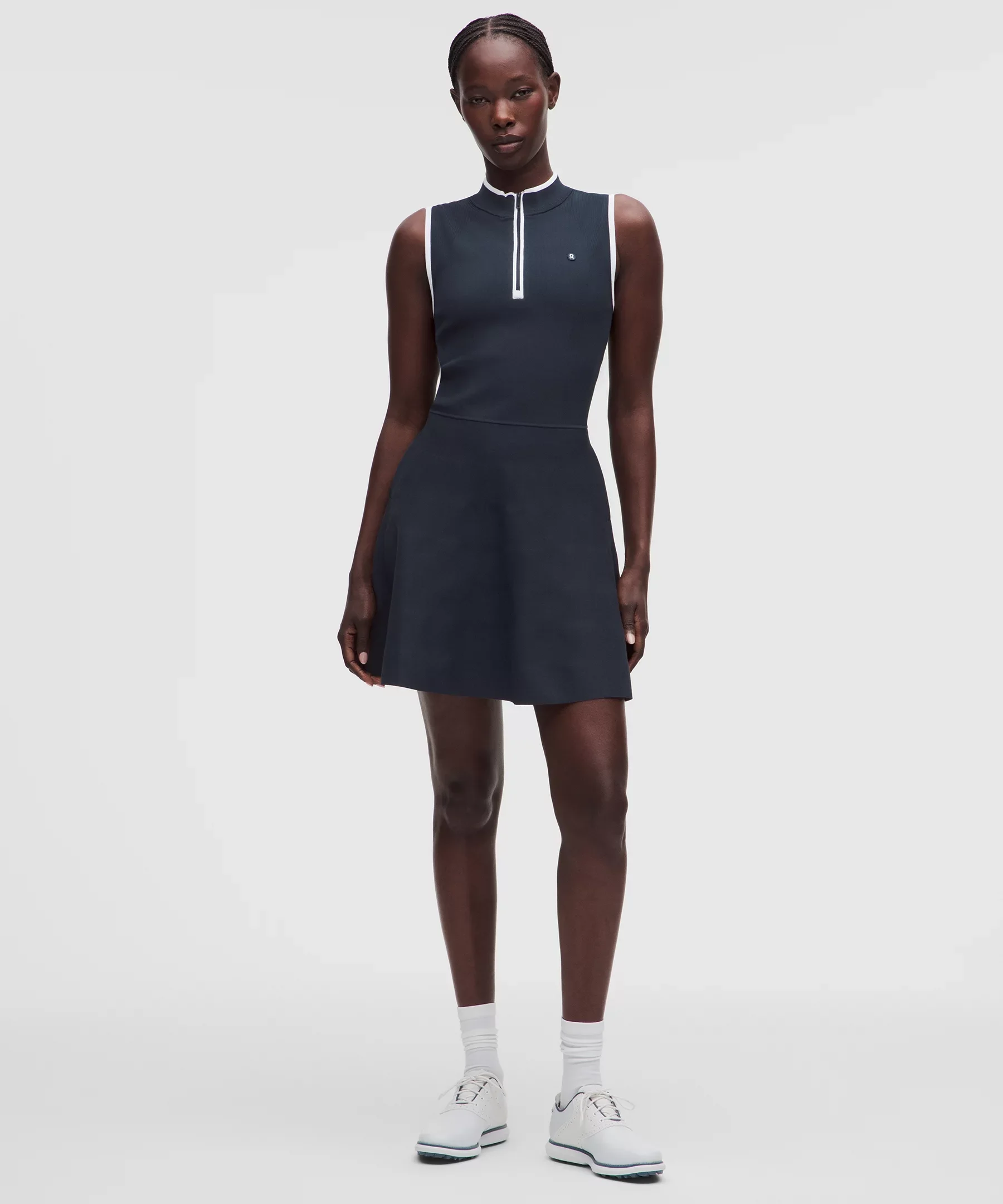Knit Sleeveless Golf Dress - 1