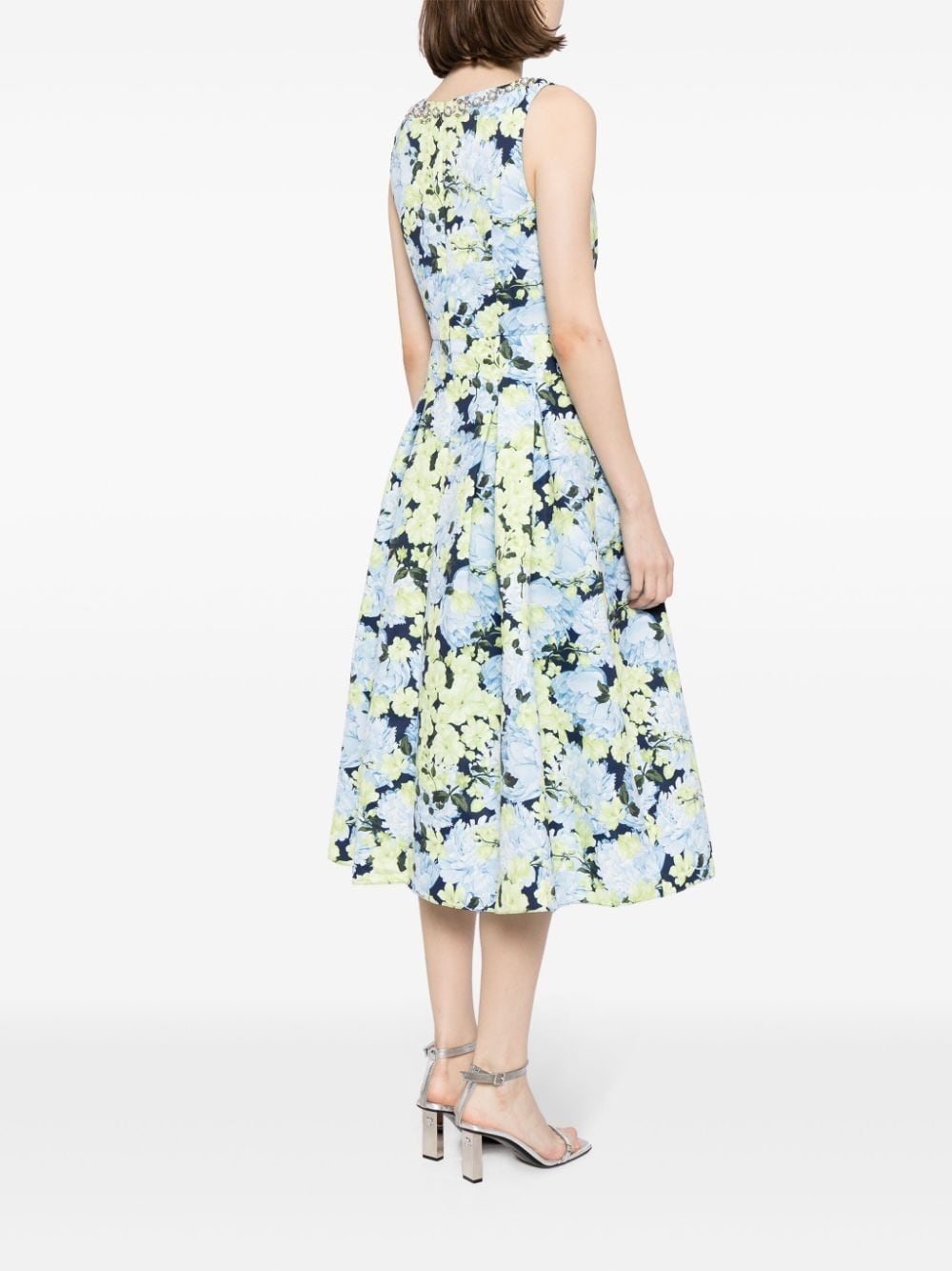 Millie floral-print midi dress - 4