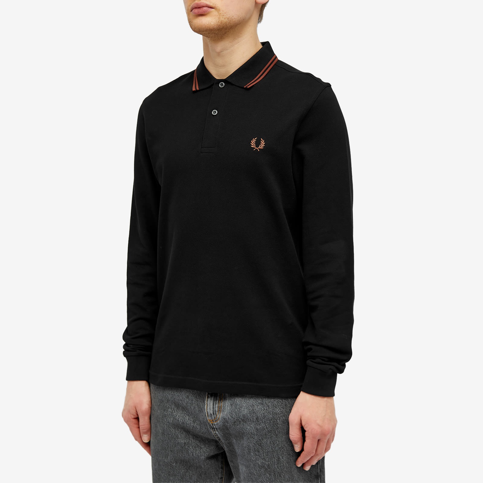 Fred Perry Long Sleeve Twin Tipped Polo - 2