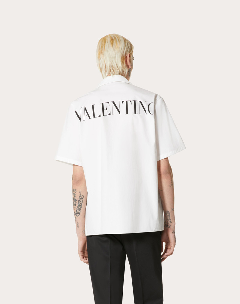 SHIRT WITH MACRAMÉ POCKET AND VALENTINO PRINT 4