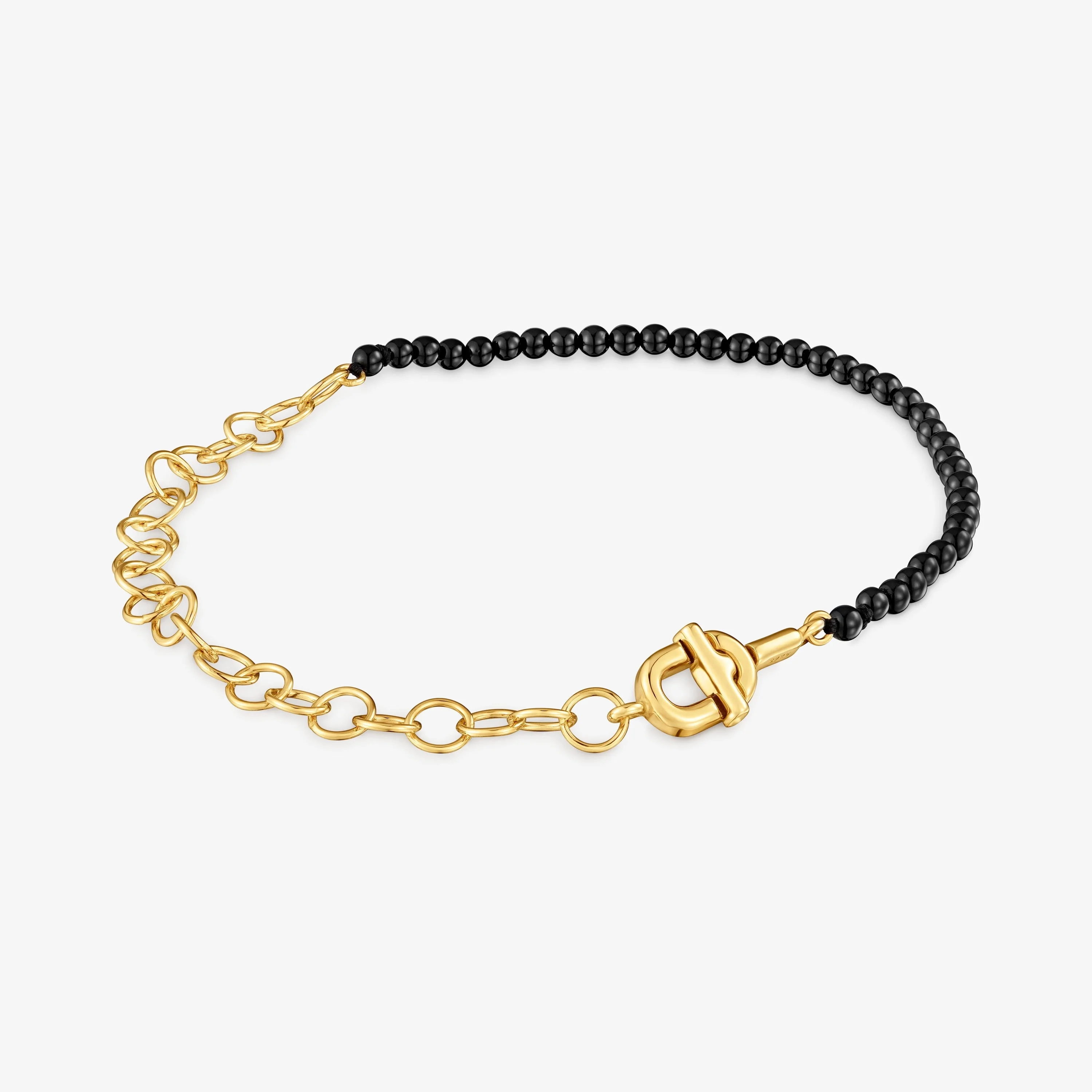 18kt gold vermeil and onyx Chain bracelet TOUS MANIFESTO - 1