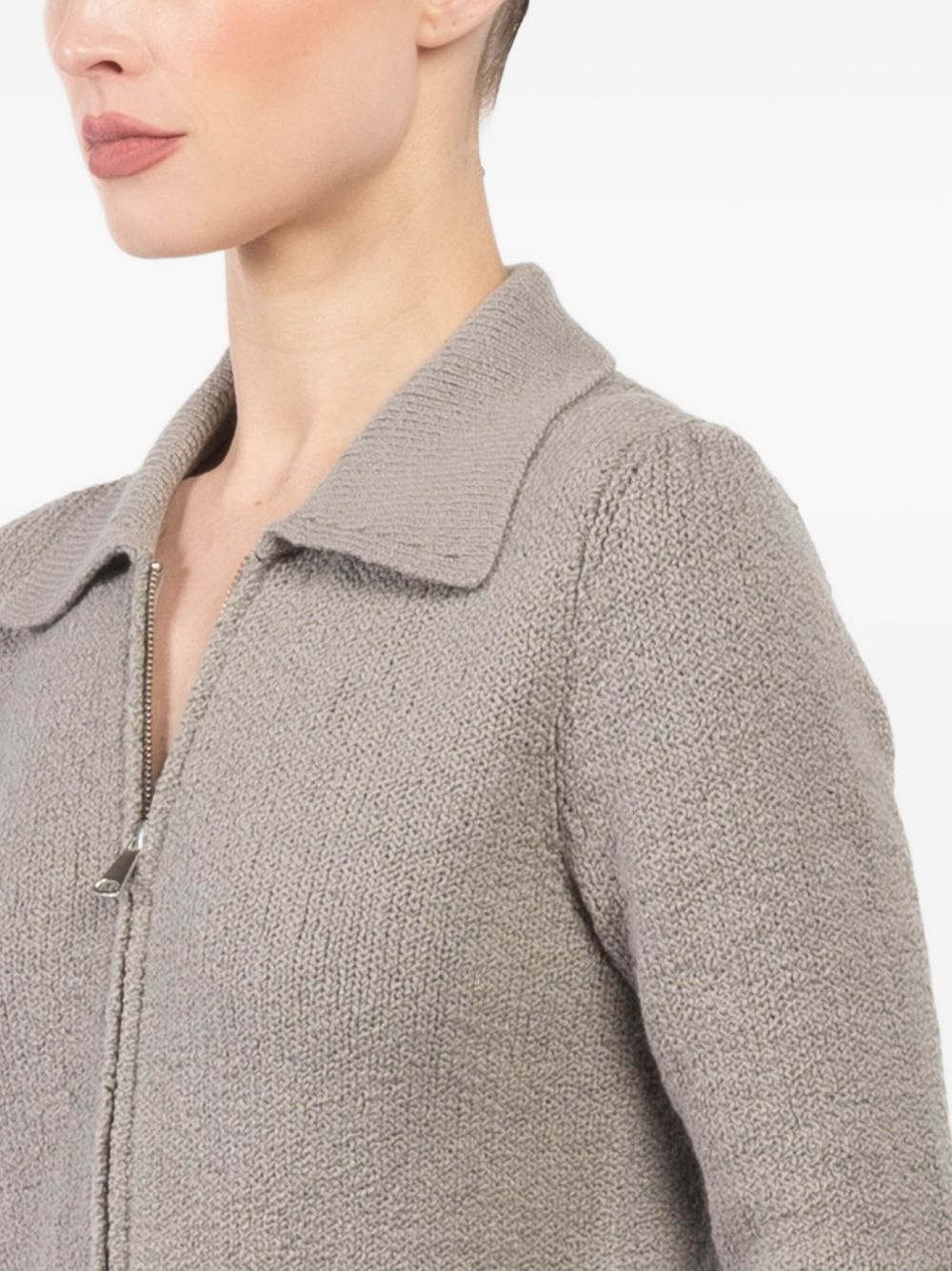 zip-up cardigan - 5