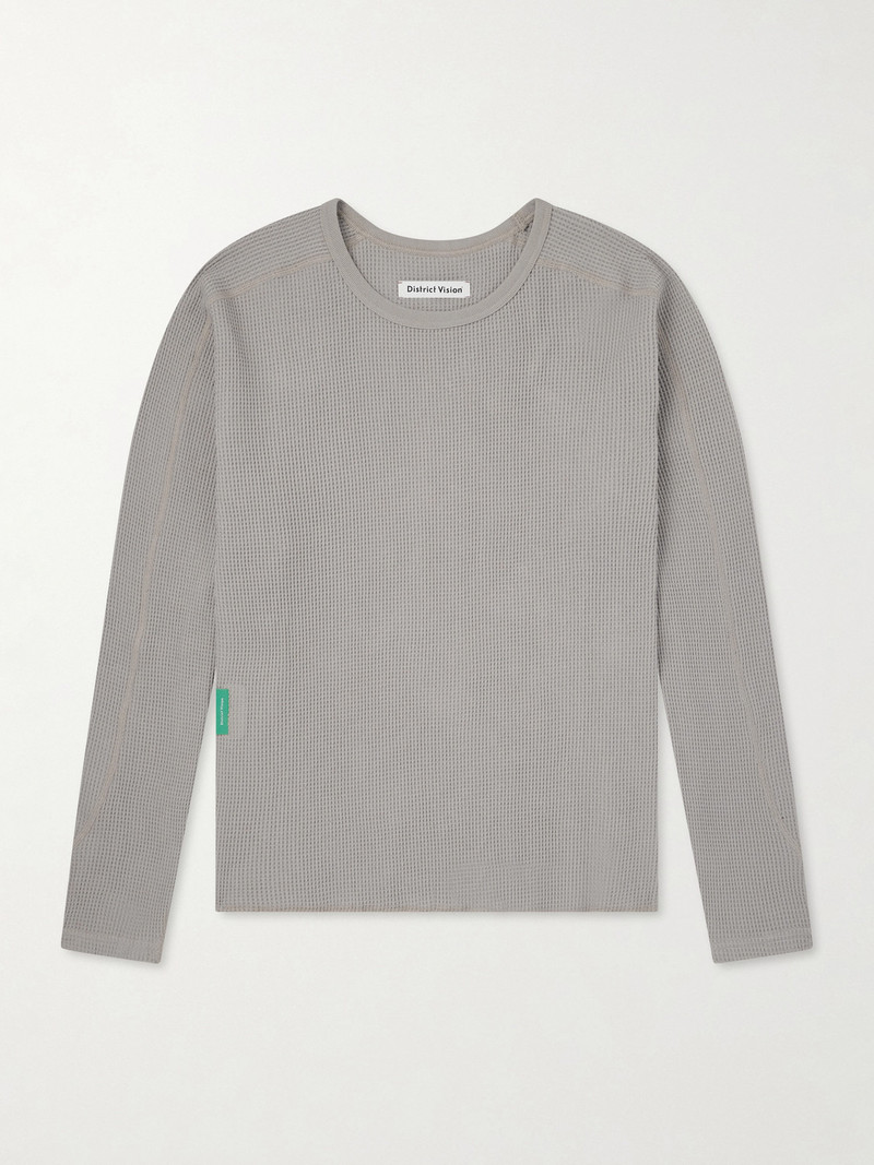 Waffle-Knit Cotton T-Shirt 1