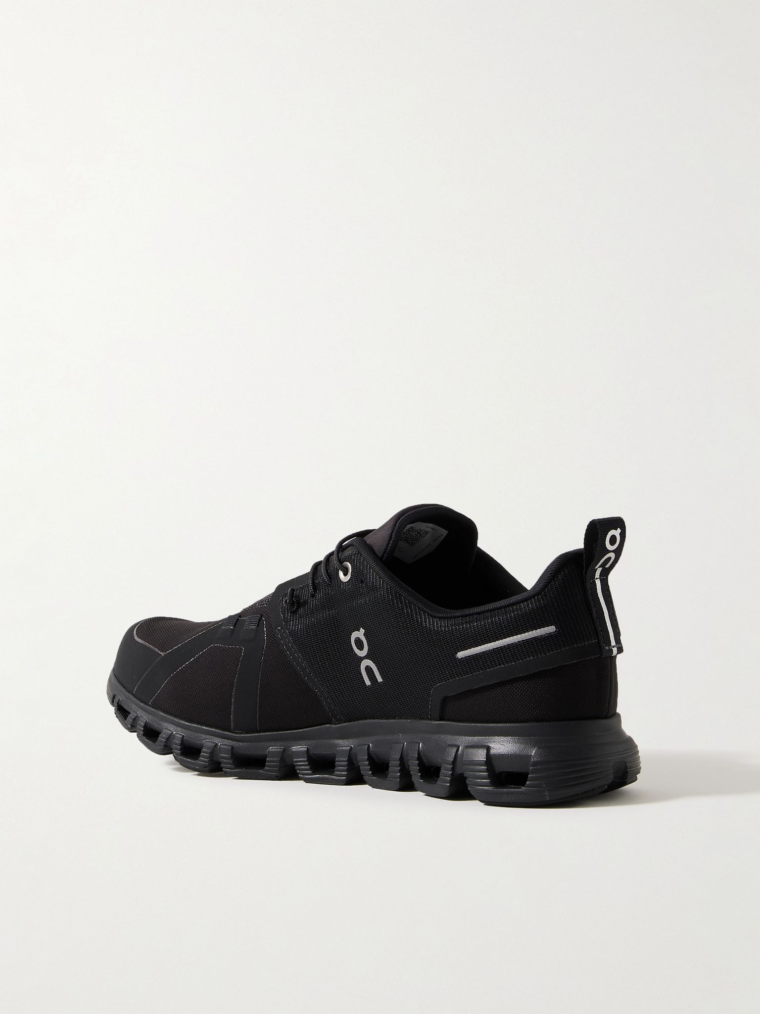 Cloud 6 WP Rubber-Trimmed Stretch-Knit Slip-On Sneakers Black - 4