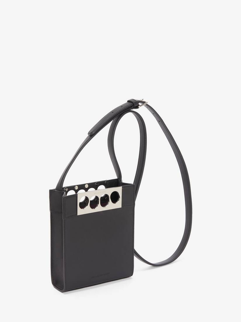 Alexander McQueen Men's The Grip Mini Tote Bag in Black outlook