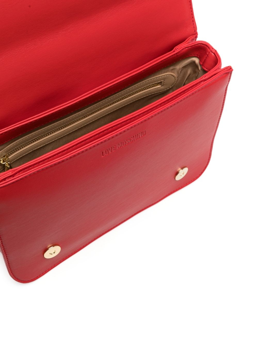 logo-plaque quilted shoulder bag - 5
