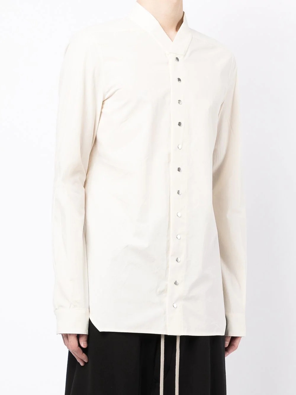 plain long-sleeve shirt - 3