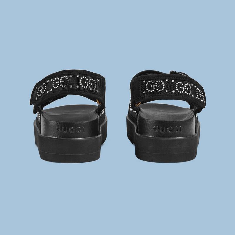 GUCCI Women's GG sandal with crystals outlook