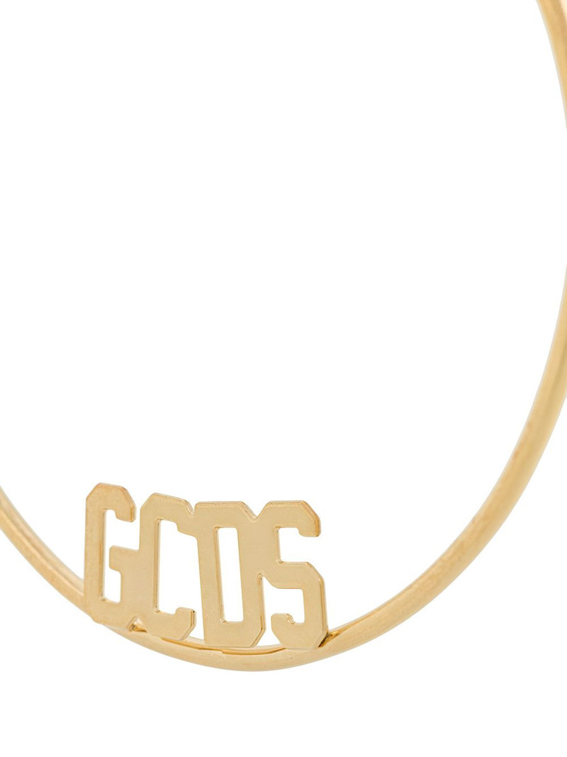 oversized single hoop earring 3