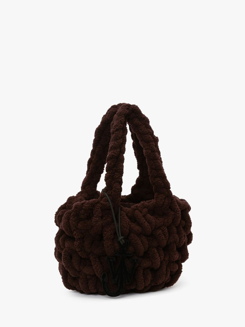 JW Anderson SMALL BLANKET SHOPPER - CHENILLE SHOULDER BAG outlook
