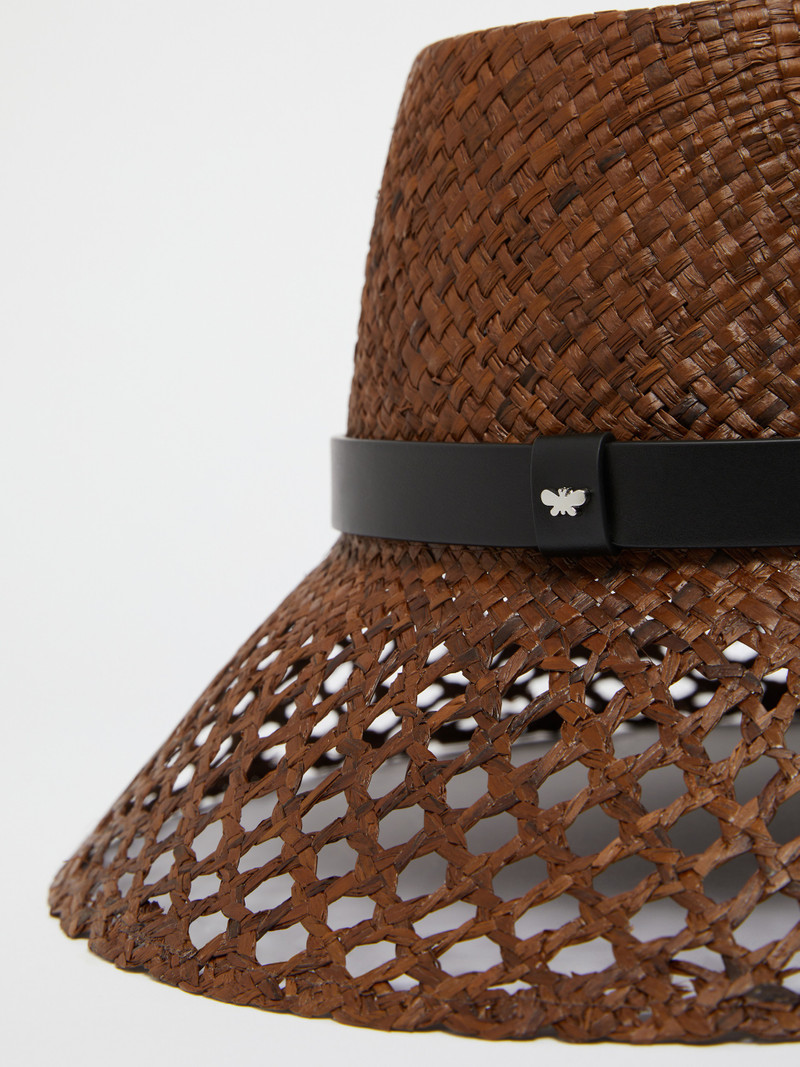 WEEKEND Max Mara ELISEO Perforated raffia hat outlook