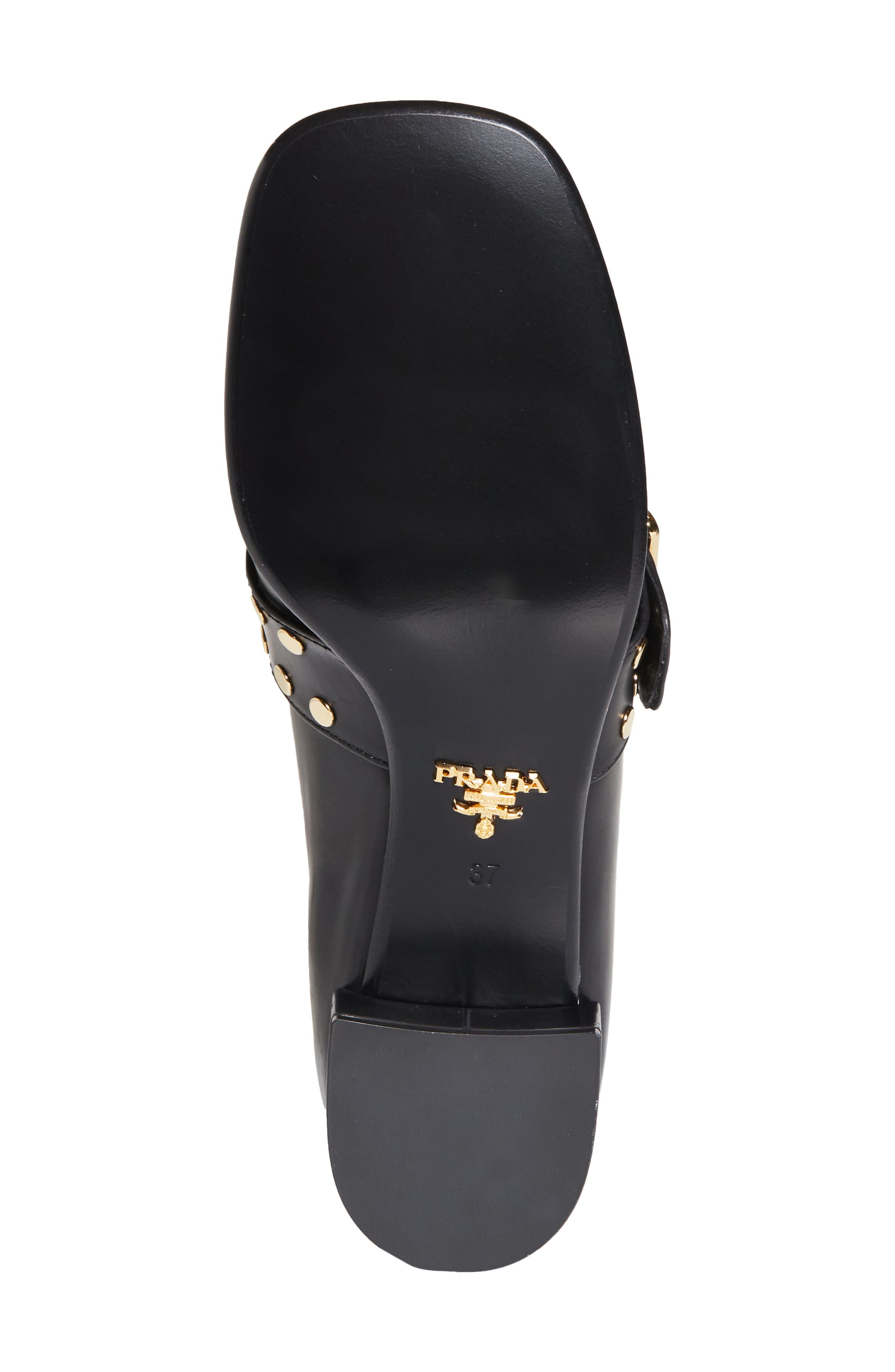 Prada Modellerie Stud Loafer Pump in Nero at Nordstrom - 6