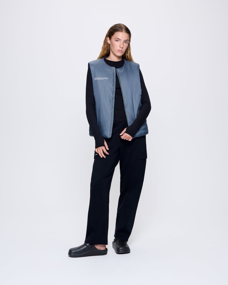 PANGAIA Womens DNA Flower-Warmth Gilet - Atmosphere Grey outlook