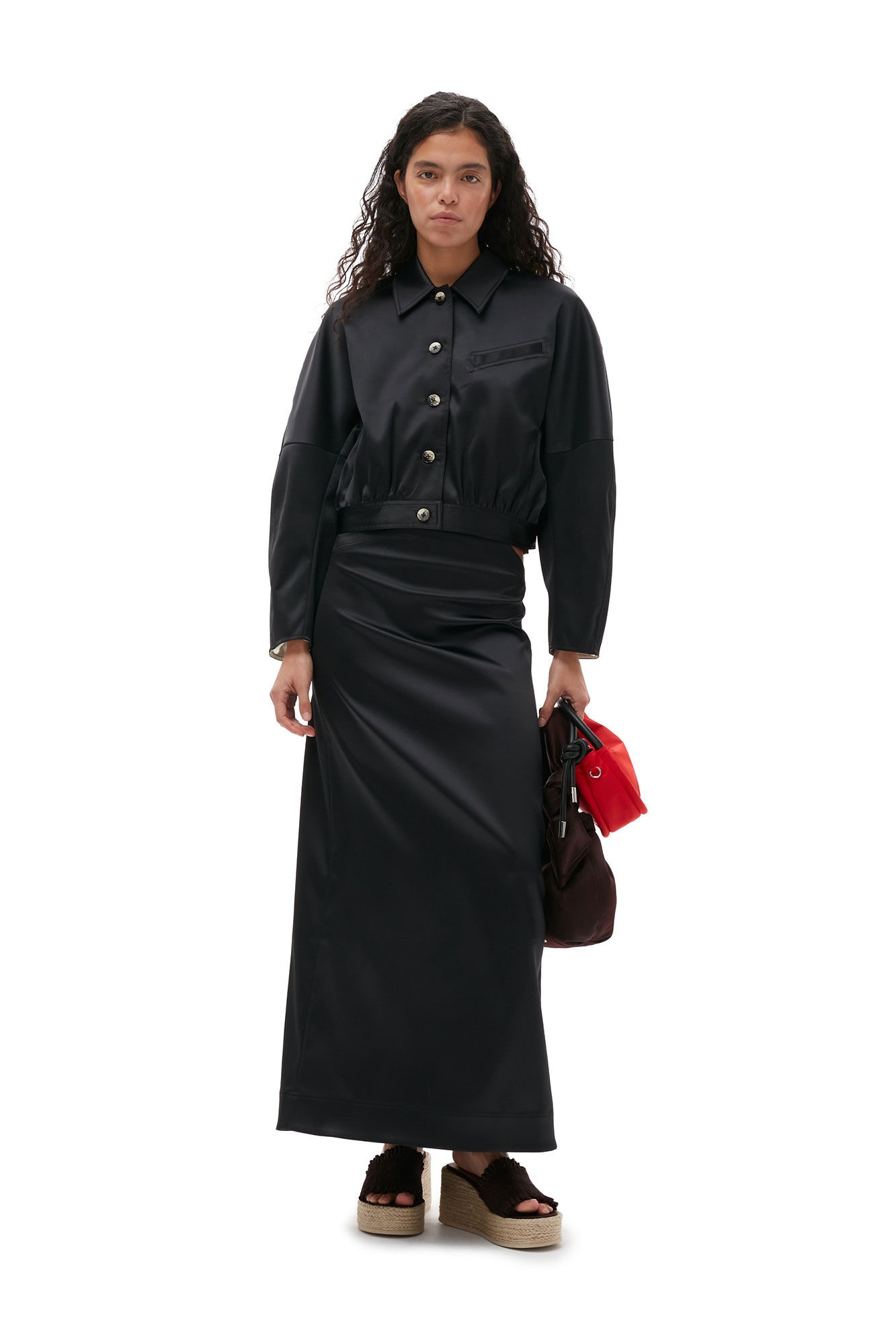 DOUBLE SATIN SHORT JACKET - 3