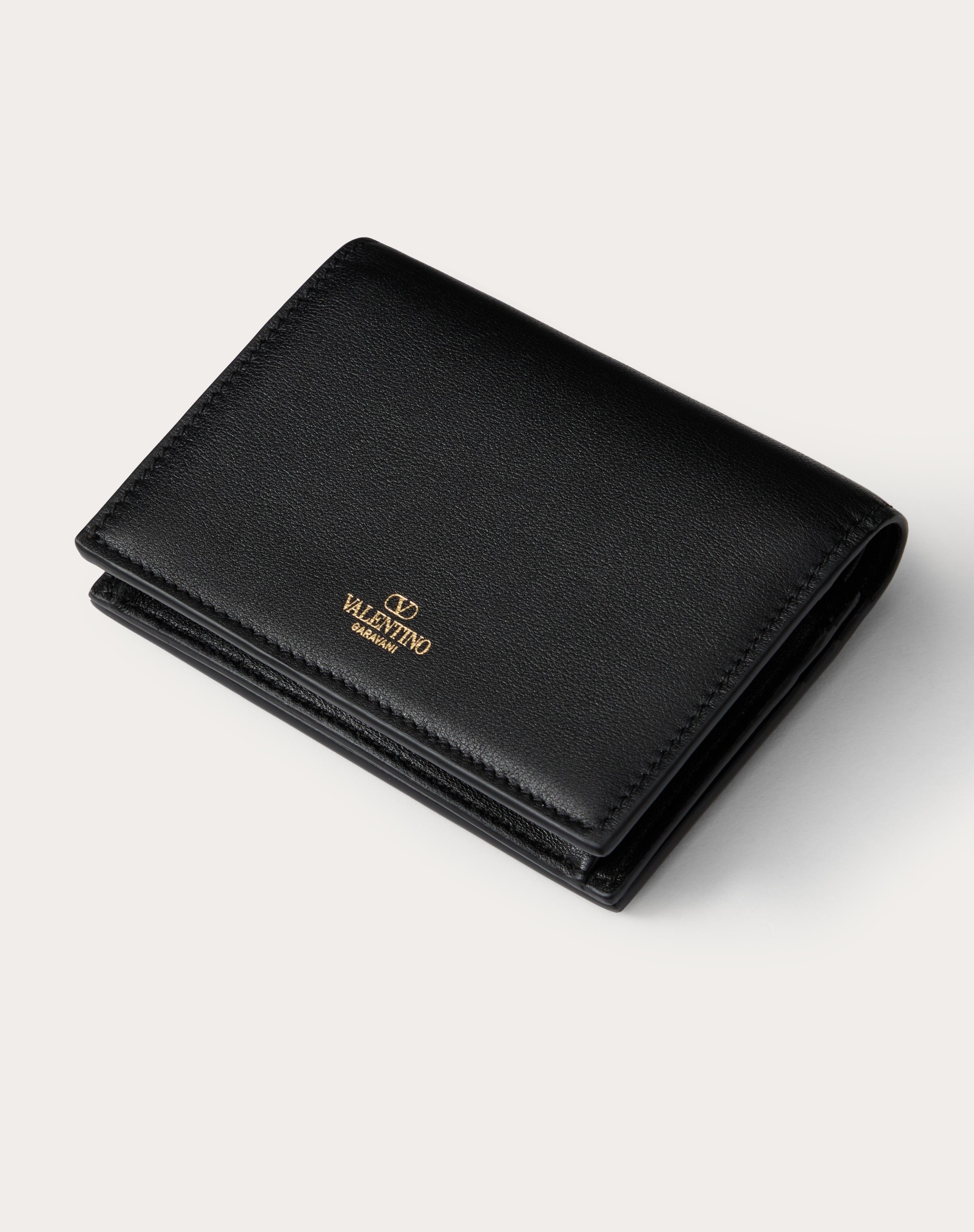 VLOGO THE BOLD EDITION SMALL WALLET IN CALFSKIN - 3