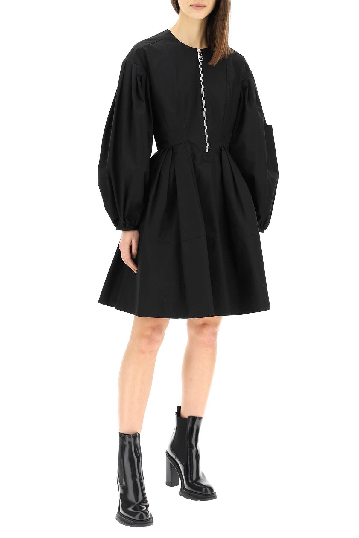 BLOUSON SLEEVE MINI DRESS - 2