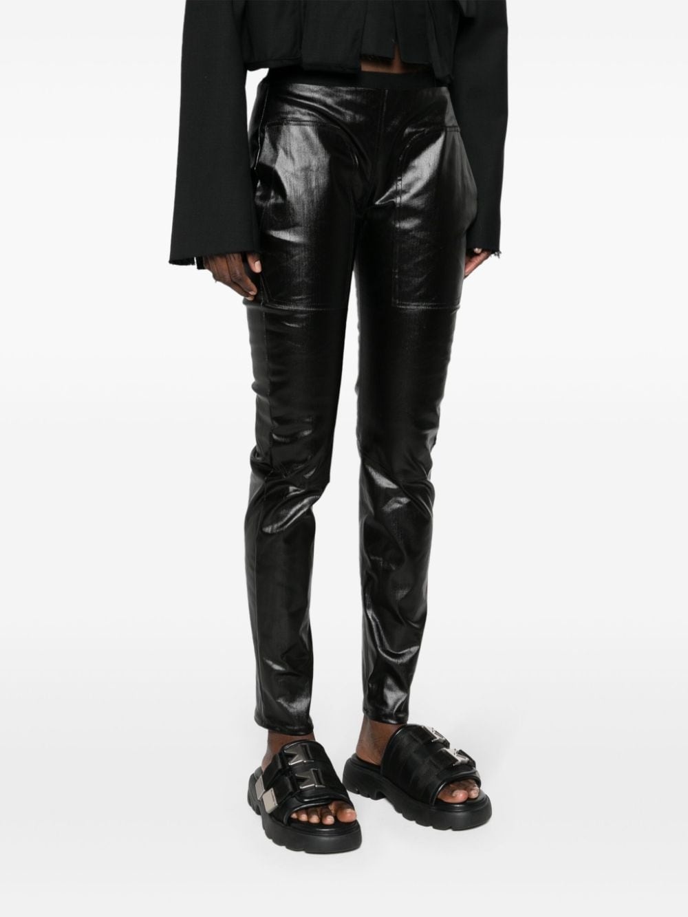 elasticated-waist leggings - 3