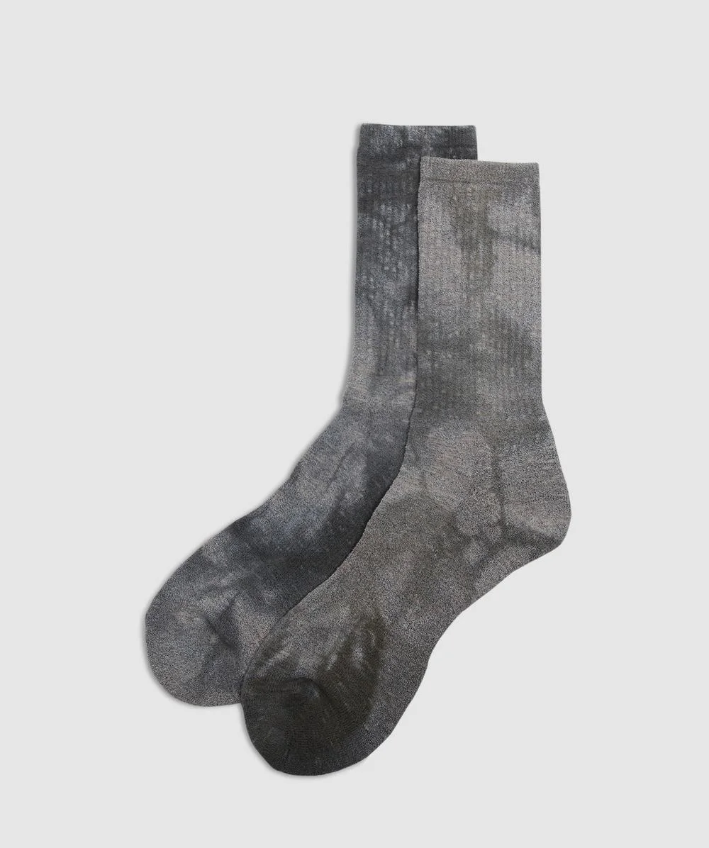 Uneven dyed sports sock - 1