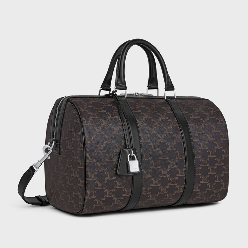 CELINE LARGE BOSTON in Triomphe Canvas & calfskin outlook