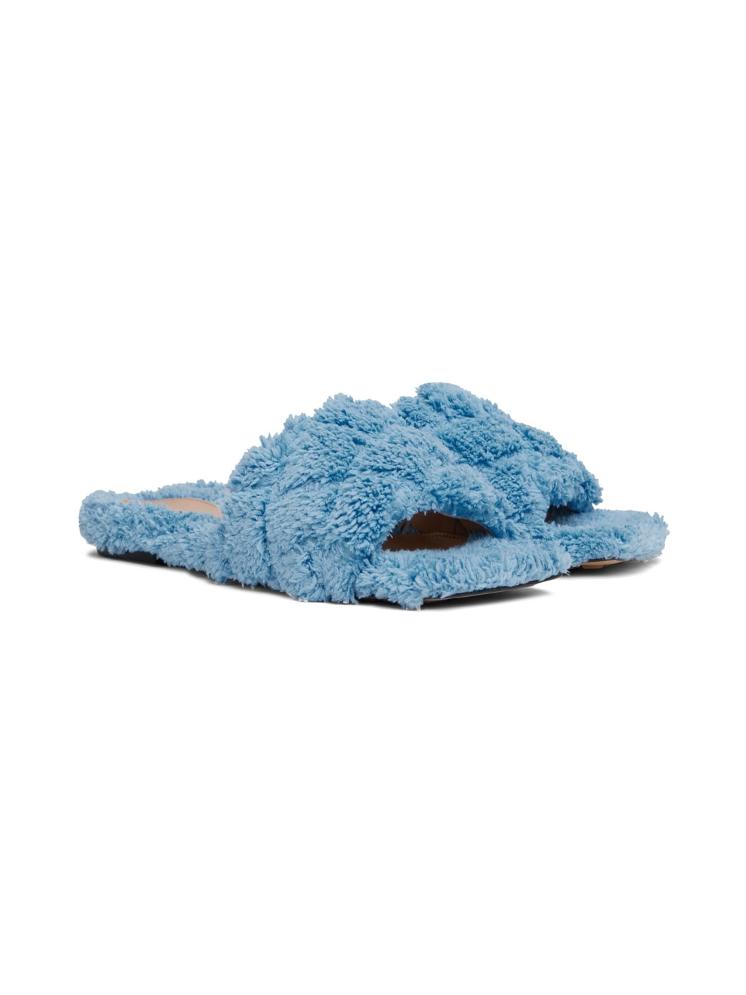 Blue Padded Sandals - 4