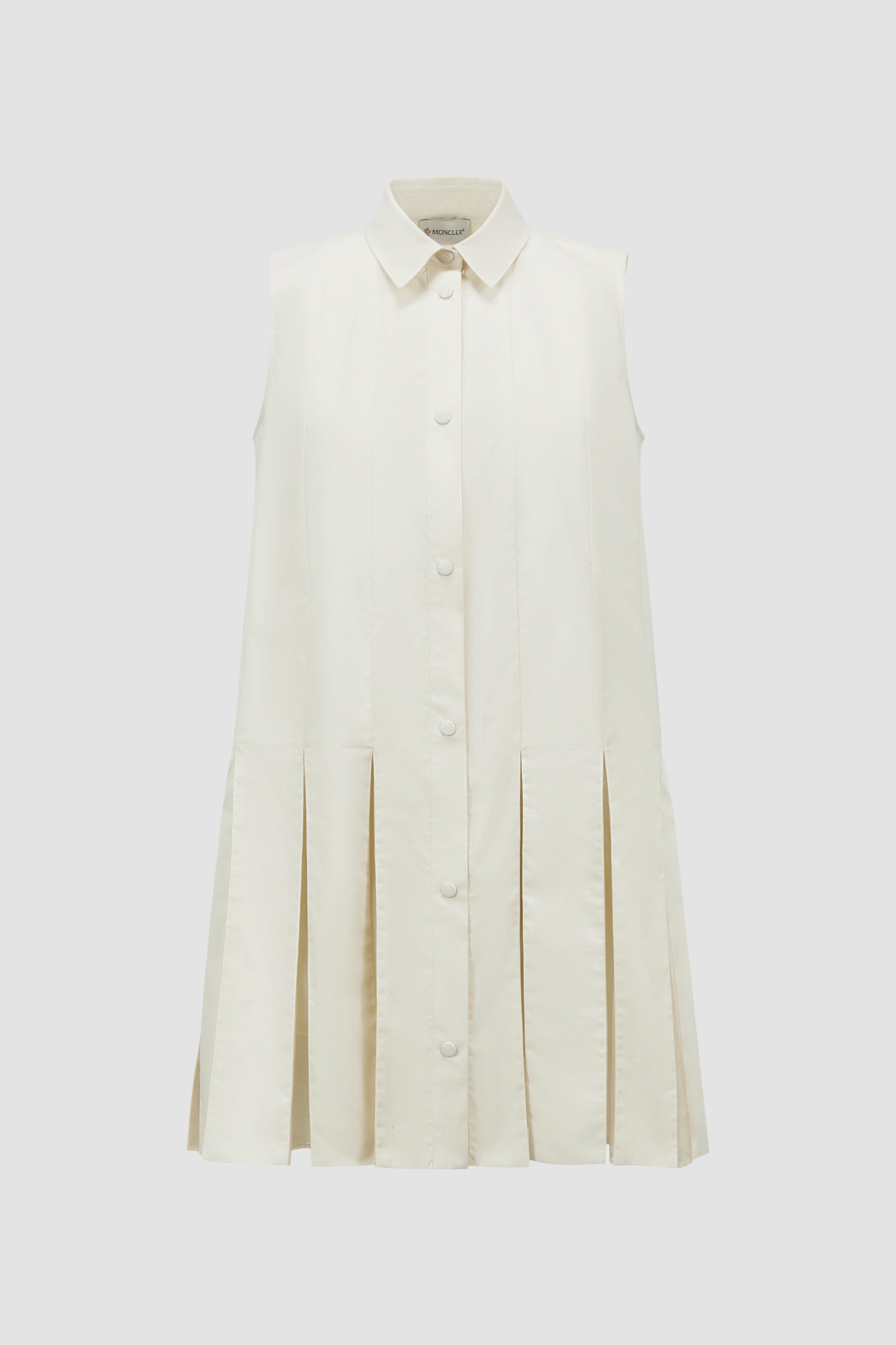 ワンピース Moncler COTTON AND SILK MINI SHIRT DRESS Moncler Cotton & Silk Mini Shirt Dress | REVERSIBLE