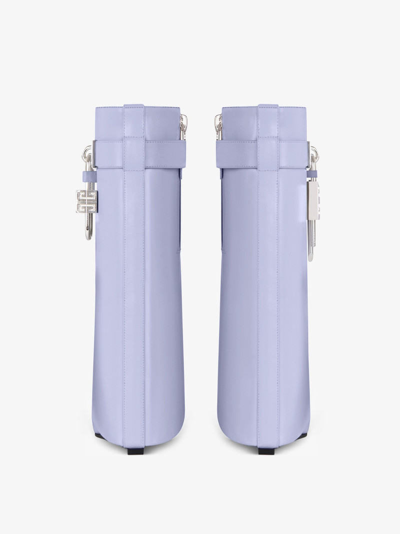 SHARK LOCK ANKLE BOOTS IN LEATHER 7