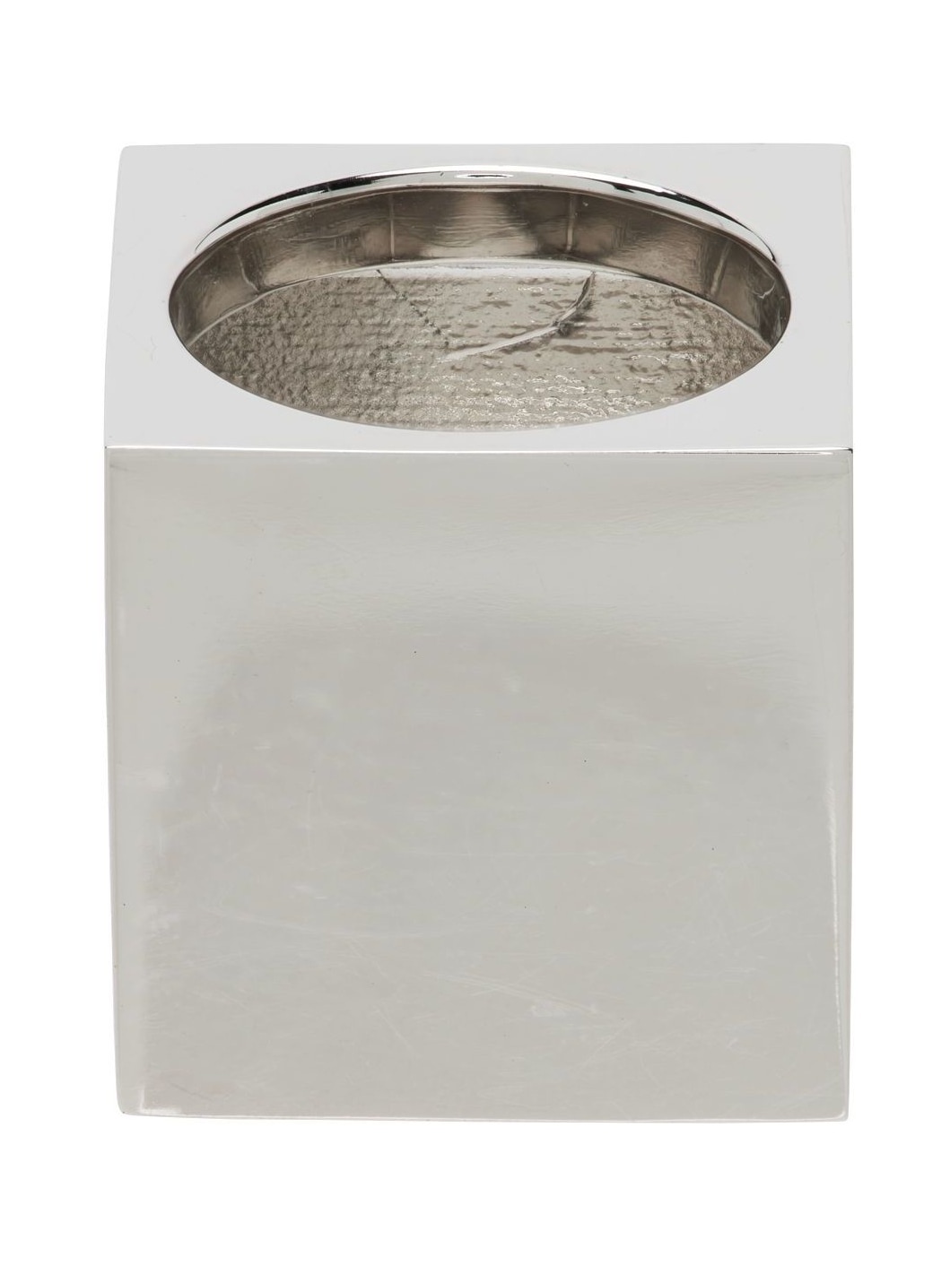 Silver & Black Square Logo Dice Ring - 5