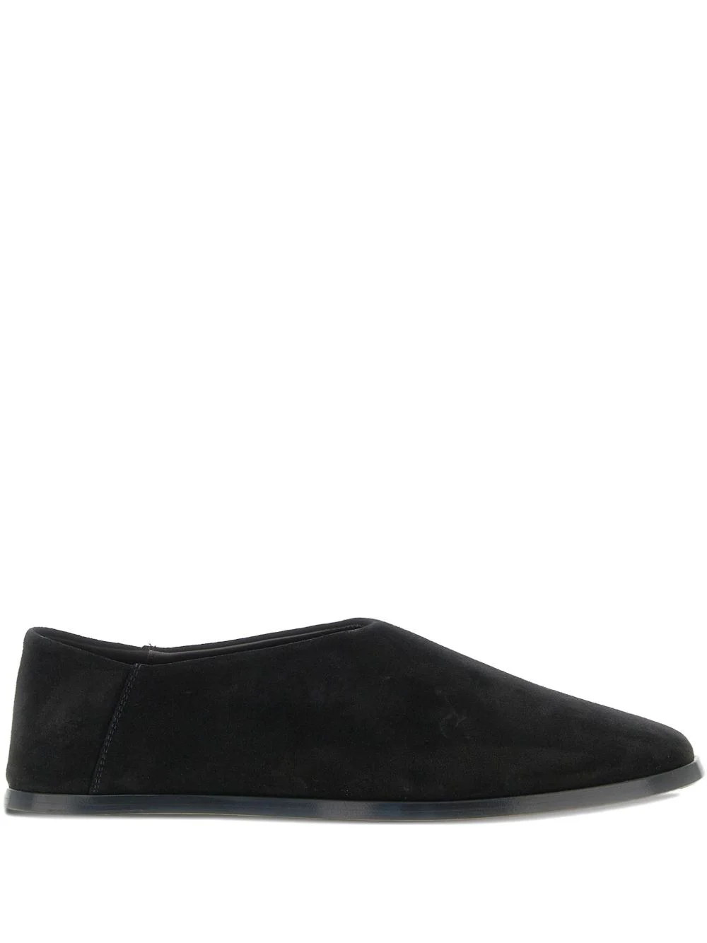 flat suede sabots - 1
