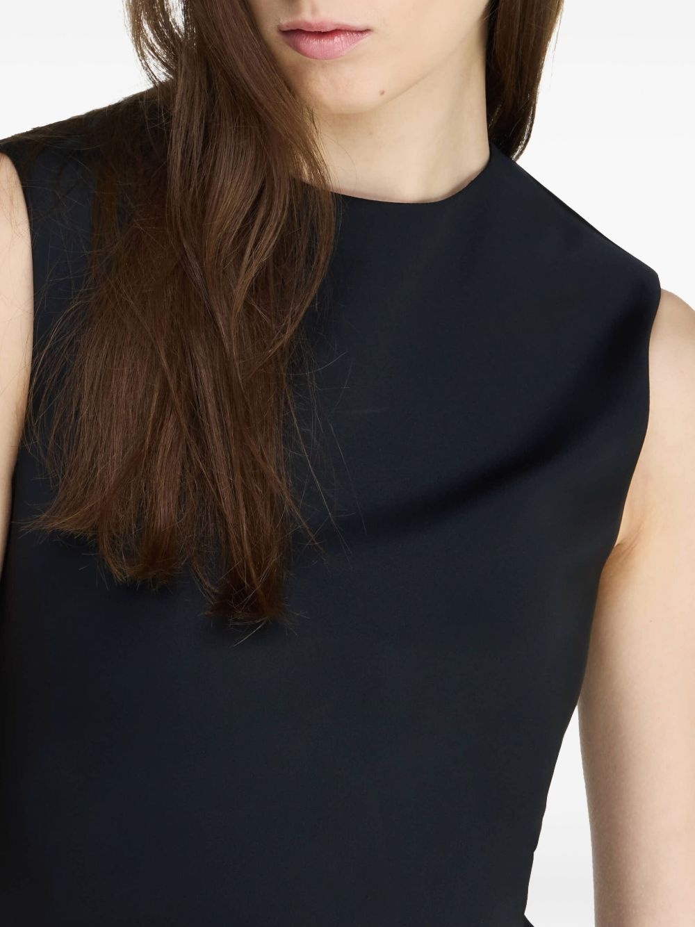 denim-twill mini dress - 5