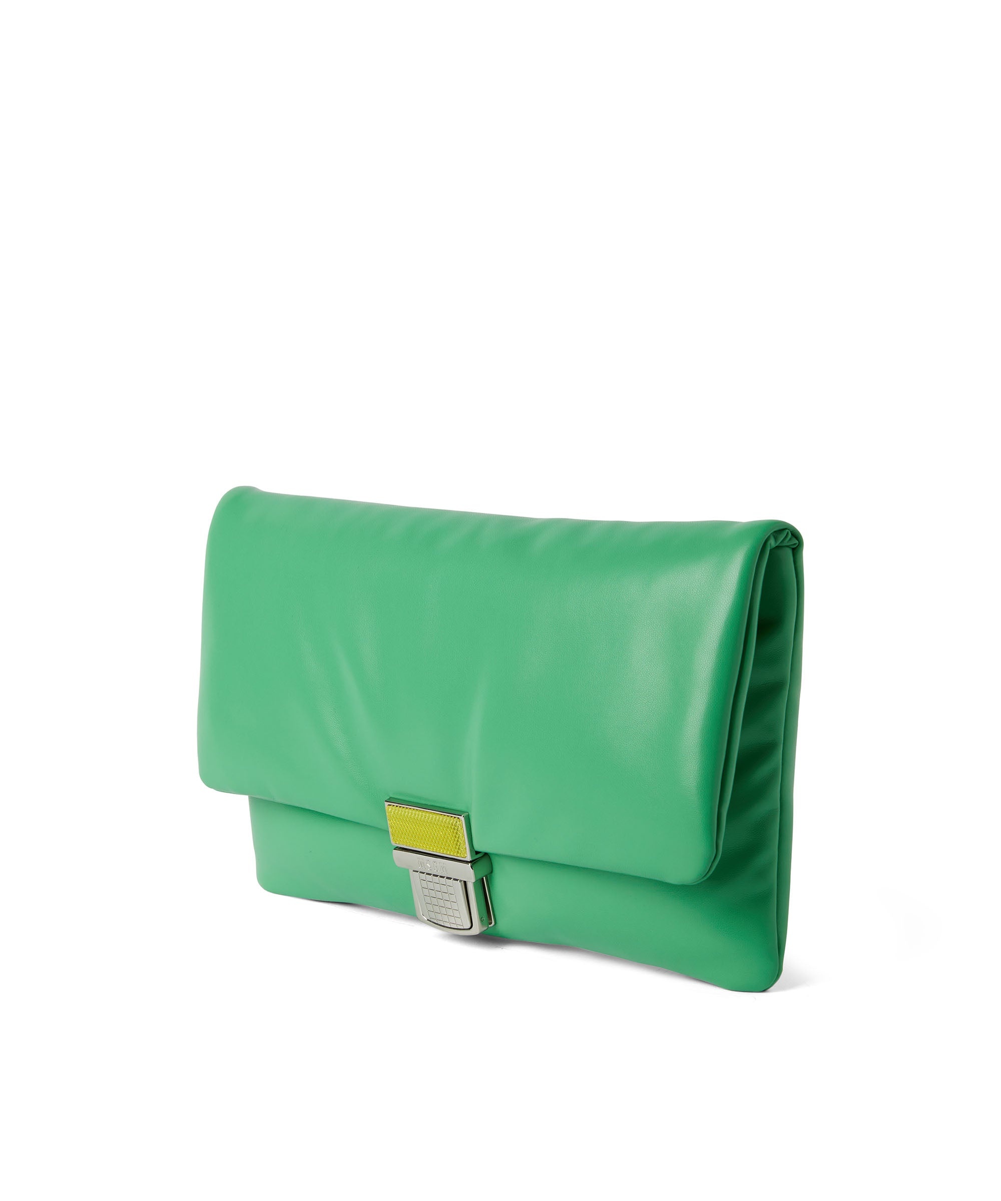 Puffer clutch bag with snap - 3