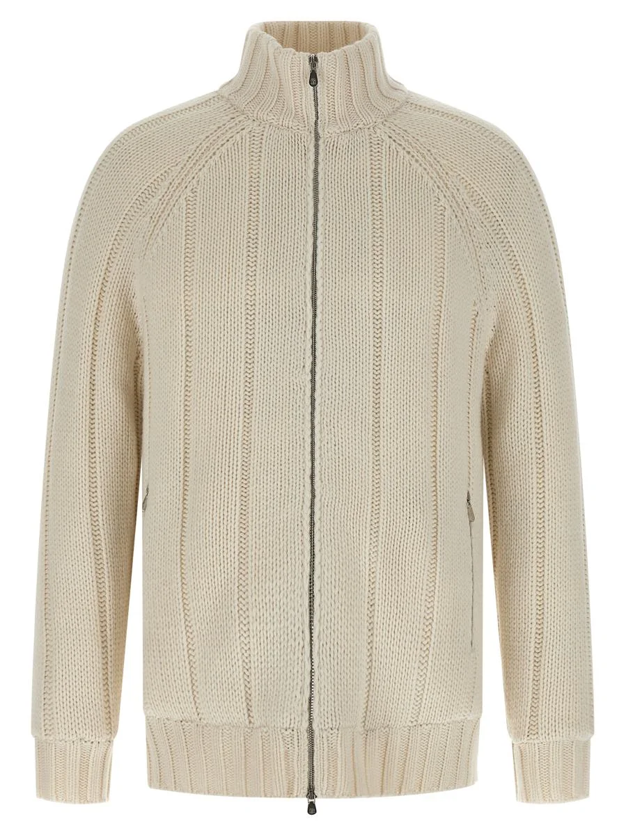 Brunello Cucinelli Knitted Down Jacket - 1