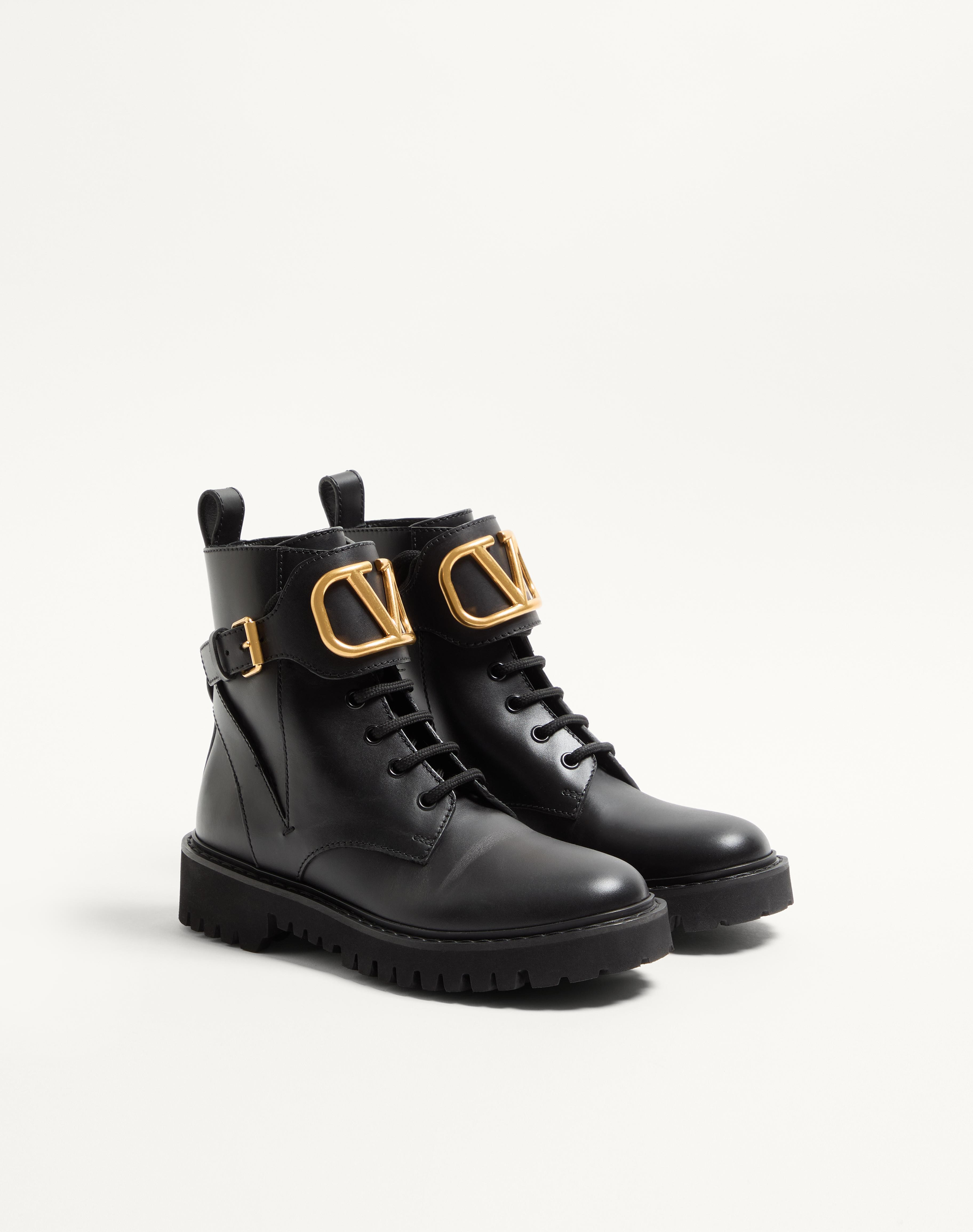 VLOGO SIGNATURE CALFSKIN COMBAT BOOT 35MM / .8 IN. - 3