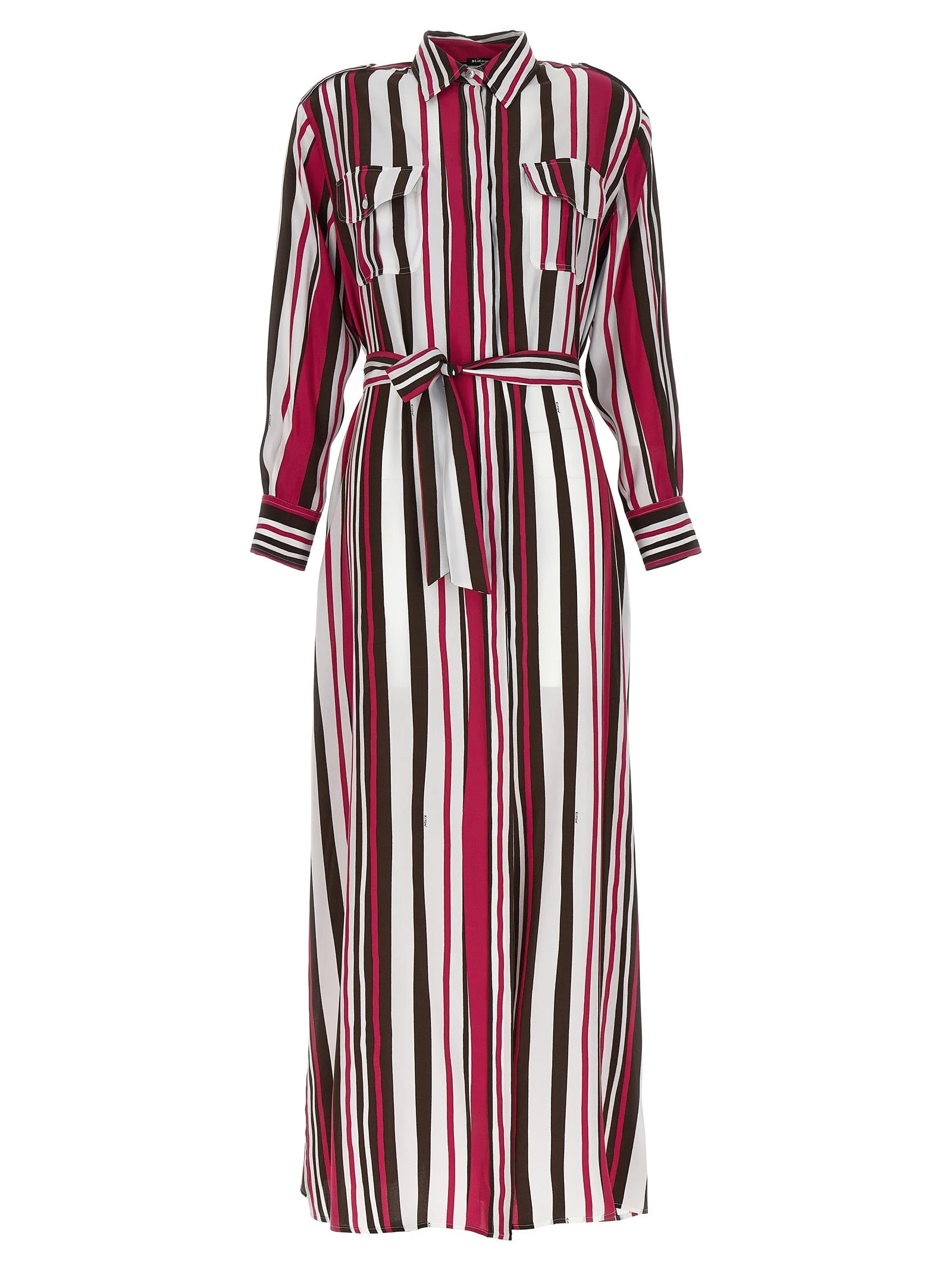 Kiton Women Striped Shirt Dress - 1