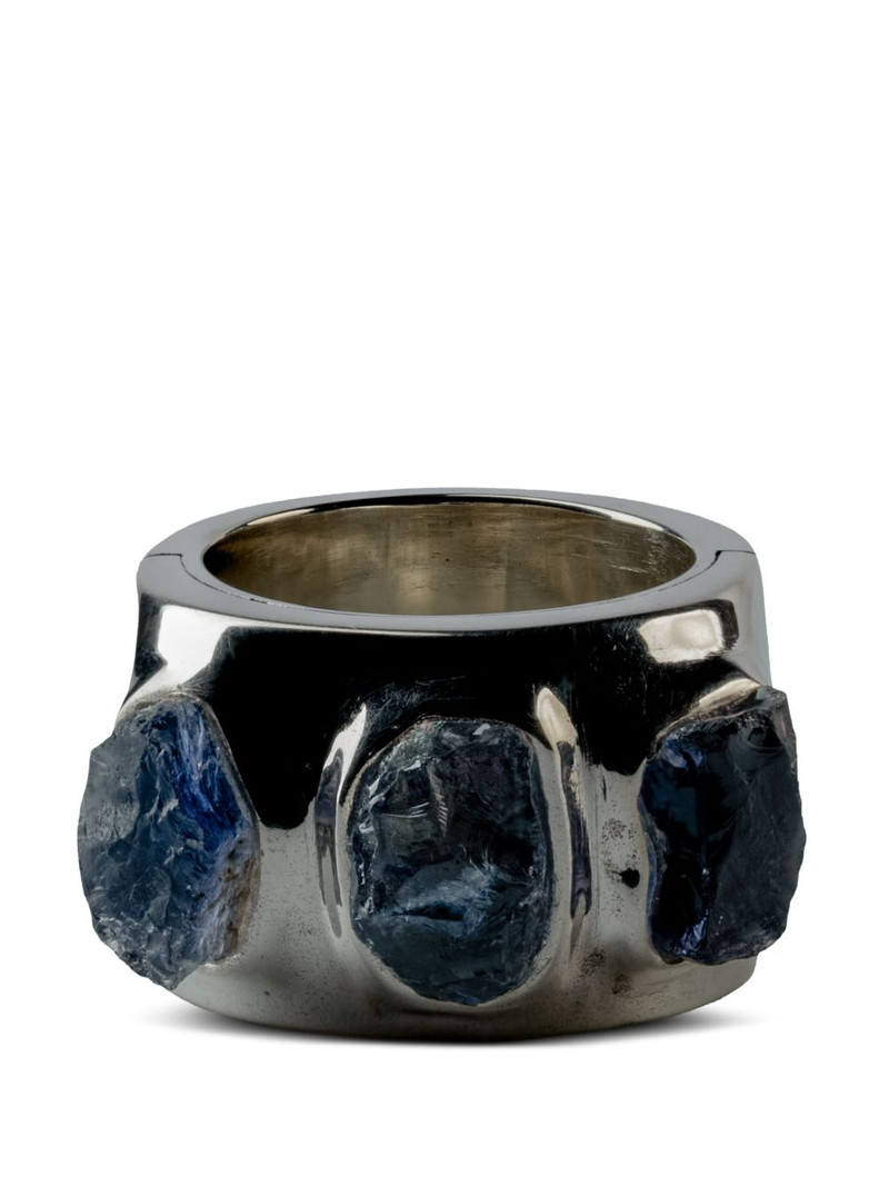 Sistema terrestrial surfaced tanzanites ring 1