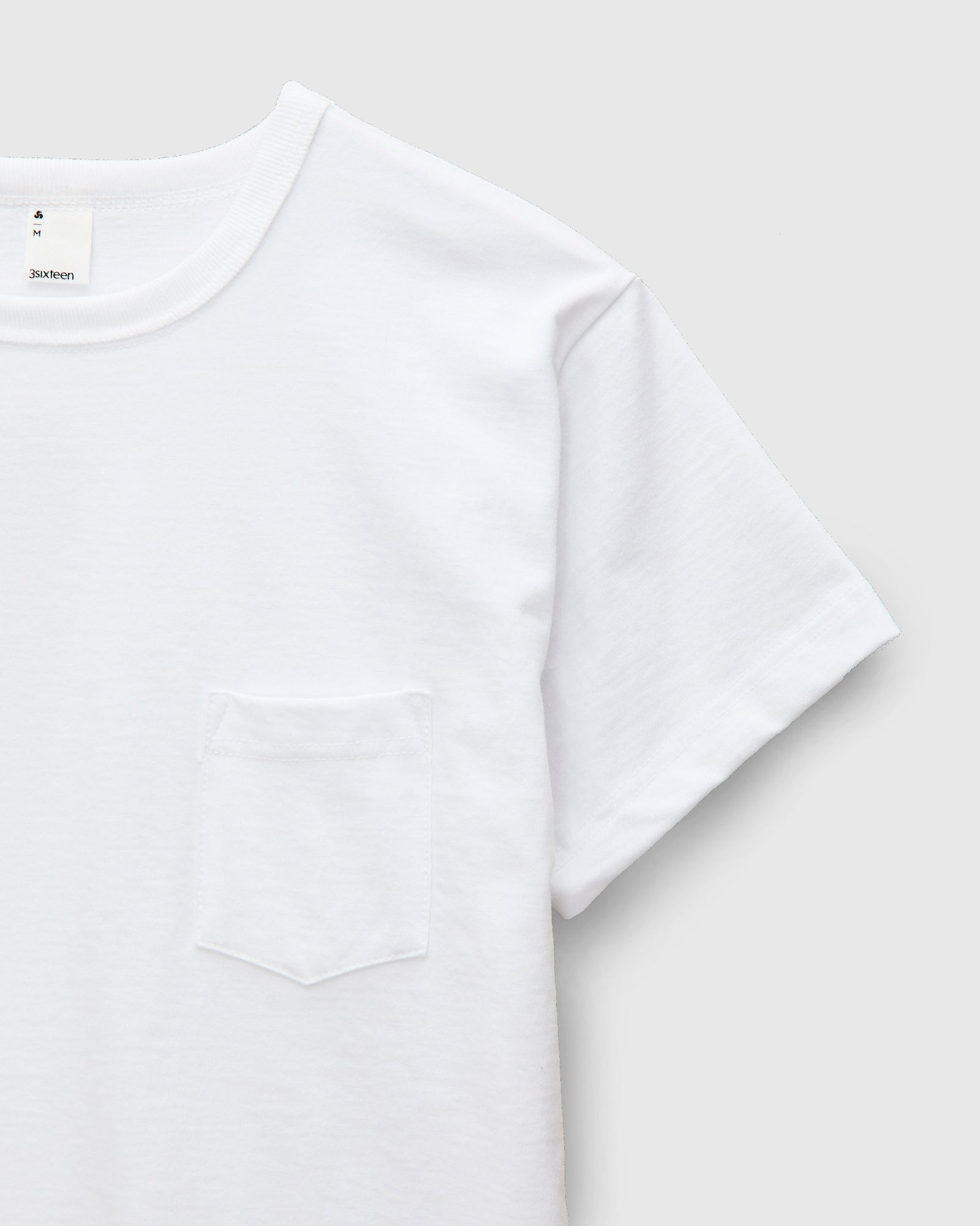 2-Pack Heavyweight Pocket T-Shirts in White - 4