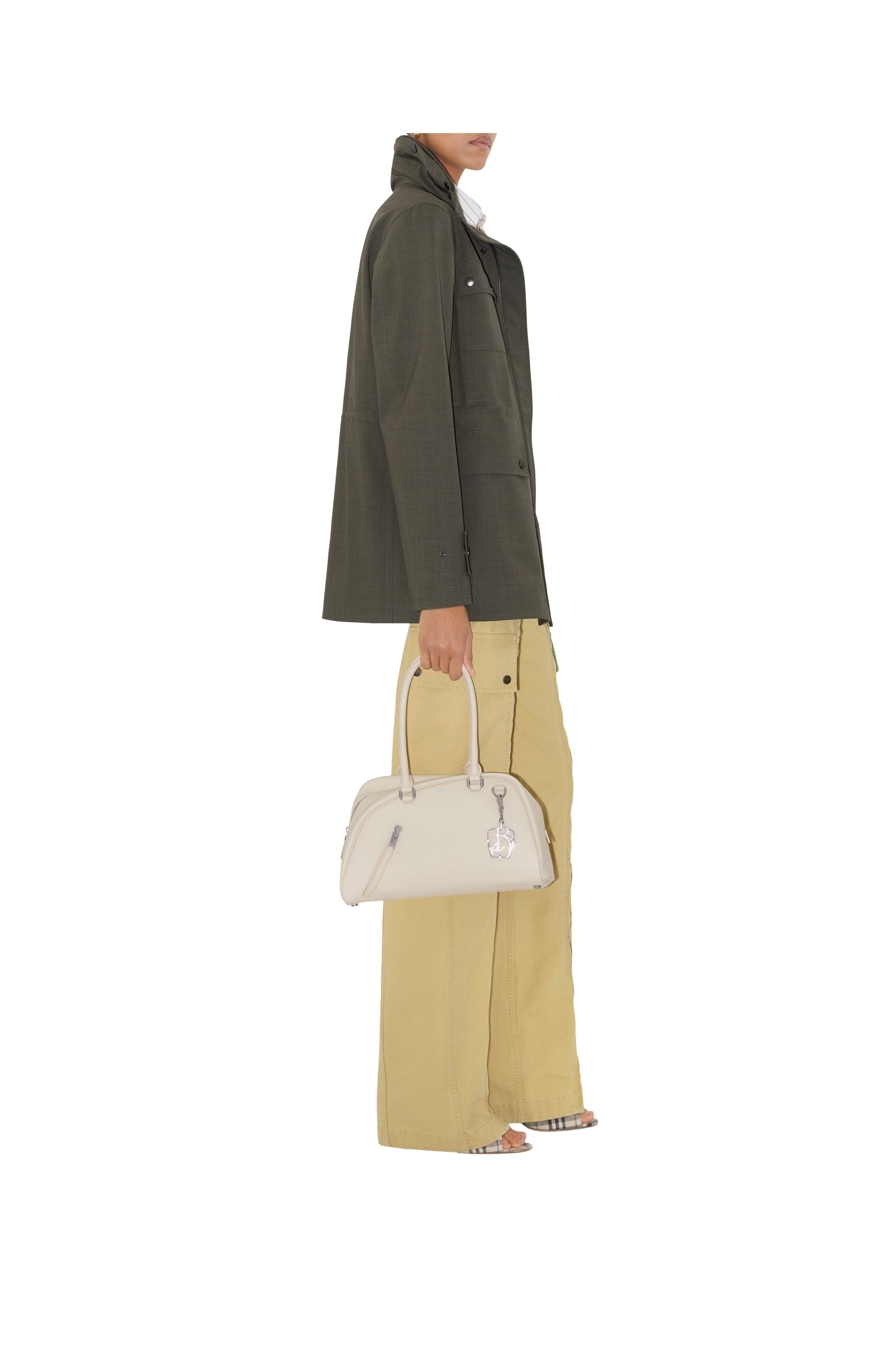 burberry Stretch Wool Field Jacket in Moss Melange at Nordstrom - 3